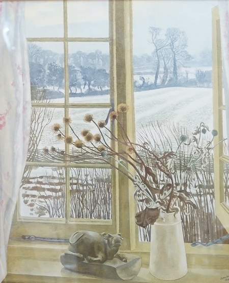 After John Nash CBE, RA (1893-1977), colour lithograph, 'A window in Bucks', unsigned, 53 x 44cm. Condition - good